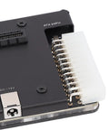 ATX power connector on Thunderbolt 4 eGPU enclosure USB4 external graphics dock for enhanced laptop performance.
