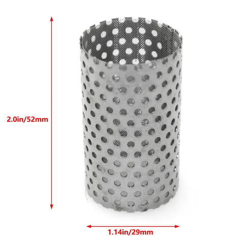Built Tough 304 Stainless Steel Y Type Water Strainer 1 Inch Pipe Filter Screen for Industrial Plumbing and Sprinkler Irrigation, 2 in x 1.14 in