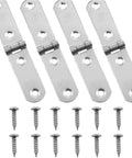 30 Piece Stainless Steel Folding Hinges 180 Degree Flip Cover Hinge Kit for sewing machine cabinets with screws