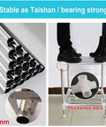 Rock Solid Portable Closet Organizer With 25 Mm Steel Pipes showing strong 25mm steel frame with thickened ABS for stability.