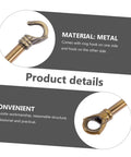 Close-up of Heavy Duty Chandelier Rod With Ceiling Hook System For Easy DIY Install showcasing metal hooks and design details.