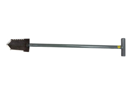 36 Inch T Handle Heavy Duty Metal Detector Shovel With Serrated Blade for Relic Hunting and Treasure Digging with Ergonomic Grip