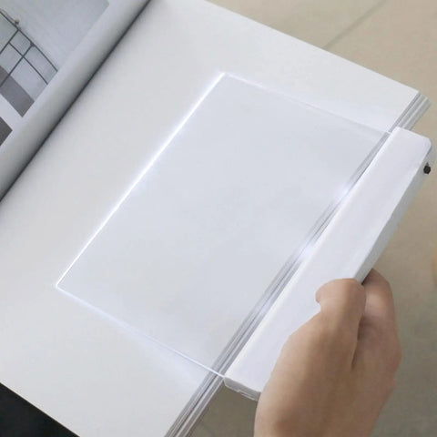 Flat Page Book Light With Clear LED Panel For Reading In Bed At Night Full Page Illumination Lamp Board Wireless White Reading Light For Nighttime Comfort Cozy Warm Glow And Crisp Clear Page Illumination