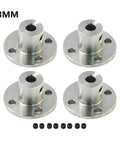 Heavy Duty 4 Pack Flange Coupling Kit Precision Motor Shaft Connector Quick Swap Stepper Mount Adapter 3MM size with hardware.
