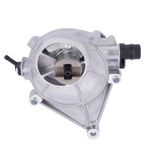 Heavy Duty Brake Booster Vacuum Pump Oem 11667640279 Drop In Replacement For Bmw 320I 528I X3 X4 Z4 with silver metal housing.