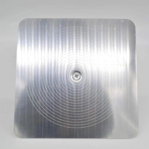 Aluminum Plastering Hawk With 300x300 mm Mortar Board Holder And Soft Grip Handle, square aluminum board close-up