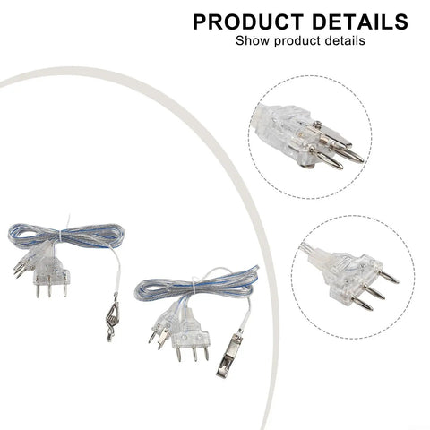 Pro Grade Fencing Body Cords For Foil And Saber, Transparent PVC copper wire, hand line clamp cable, 50 cm sport equipment