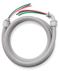 Badass Hella Flexible 1/2 X 6Ft Electrical AC Whip Kit Includes 10 AWG Copper Wire Liquid Tight NonMetallic Conduit with gray cover.