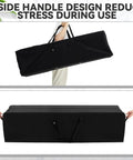 Person holding Massive 100 L Extra Large Duffle Bag For Camping And Travel Heavy Duty Waterproof Gear Carrier with handles.