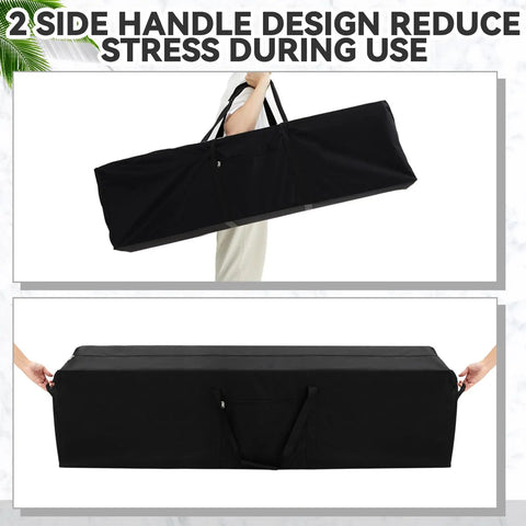 Person holding Massive 100 L Extra Large Duffle Bag For Camping And Travel Heavy Duty Waterproof Gear Carrier with handles.