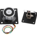 Heavy Duty Electromagnetic Door Holder With 132 Pound Strong Suction For Wooden And Fire Doors Features Smart Power On Locking Mechanism In Cast Steel, showing cast steel components and wiring.