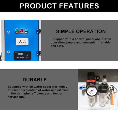 Control panel of Boss Grade Metal Workbench With Built In Downdraft Suction Table And Multi Stage Welding Fume Extractor Vacuum.