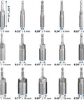 Super Cool 15 Piece Hex Socket Adapter Kit With Magnetic Bits For Car DIY And Home Repair, Heavy Duty Chrome Vanadium Steel Nut Bolt Tool Set, 5-19mm