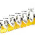 50 Pack Stainless Steel Hose Clamps Adjustable Worm Gear Assortment Kit For Secure Pipe Clamping Leak Proof Heavy Duty Clamp Set, 10-38mm sizes
