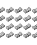 Fader Knob Replacement Set For Potentiometer 24mm By 11mm By 10mm Fits 4 X 0.9mm Holes 20 Pcs Gray With Black Mark