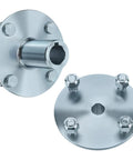 Universal Two Pack Axle Hubs For Go Kart Quad ATV Trike 4x4 With Eight Inch Front And Rear Wheels High Strength 45 Steel Quarter Inch Keyway Slot Preinstalled
