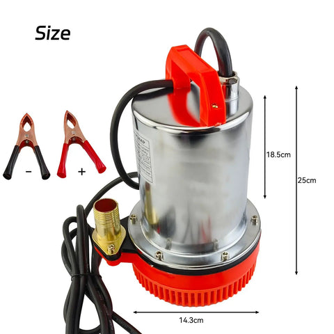 12V Submersible Deep Well Water Pump With 1 Inch Outlet For Irrigation And Home Use Upgraded Copper Motor Anti Rust Construction