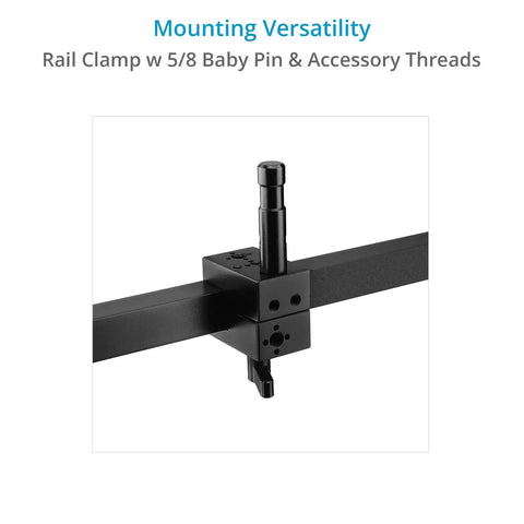 Heavy Duty Multi Monitor Cart Mount With Standard Baby Pin Connector Rock Solid Build Handles Sixty Pounds Like A Boss For Broadcast Pros And Location Shoots Ready To Roll