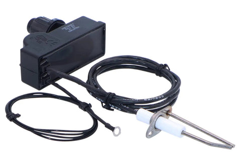 Push Button Fire Pit Igniter Kit With Two Outlets For Natural Gas Or Propane Burners Up To 150K BTU Includes Igniter Leads