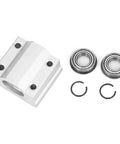 Heavy-Duty Linear Bearing Slider SCS10UU 10mm for CNC and 3D Printer Parts, aluminum block with two bearings and clips