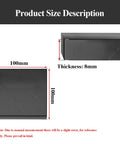 Heavy Duty Rubber Dampening Block Set 4 Piece Shock Absorbing Pads For Heavy Equipment 100x100x8mm shown with size dimensions