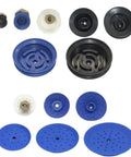Industrial Manipulator Vacuum Sucker Pads For Smooth Lifting VAS Series assorted sizes in blue, used for efficient automation tasks.