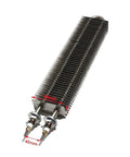 Built Heavy Square Finned Air Heater 230V 1400W High Efficiency Heating Element for Electric Blower shown with dimensions.