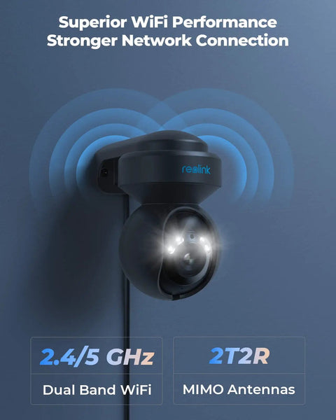 Outdoor PTZ Security Cam With 5MP HD Video For No Fuss Setup And 3X Optical Zoom Auto Tracking Smart Person And Vehicle Detection