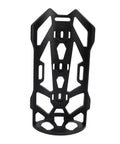 Ultra-lightweight fork mount bag holder for front fork rack, 131g, black, durable plastic, three-point fixed design for security.