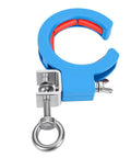 Cable Tray Roller Guide 65mm Blue ABS And Stainless Steel Wire Pulling Pulley For Indoor Outdoor Wiring With Easy Peasy Wire Routing And Simple Adjustable Installation, side view