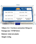 Straight Up Heavy Duty Cam Screws Connecting Kit With 432 Pieces Eccentric Cam Lock Bolts For Furniture Assembly And Repair showcasing a 108pcs kit.