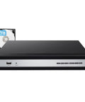 4K 8CH PoE NVR System With Preinstalled 2TB HDD, Supports Up To 8MP Cameras At 25FPS, front view with USB port visible