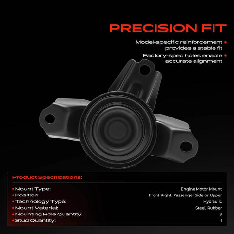 Premium Performance Engine Motor Mount Front Right Direct Bolt In Replacement For Hyundai And Kia Forte Models Built With Tough Bushings for accurate alignment