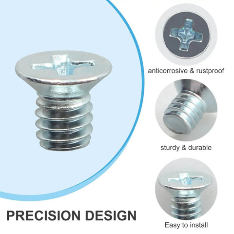 Number Eight Thirty Two By Quarter Inch Flat Head Phillips Drive Machine Screws With Rust Proof Finish For Top Shelf DIY Builds And Heavy Duty Upgrades That Offer No Sweat Operation And Kickass Value