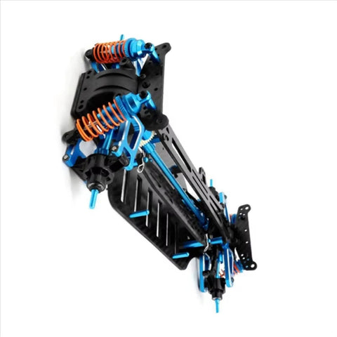 RC Car Chassis Frame For TT01 TT01E One Tenth Scale Aluminum Shaft Drive Carbon Brazed Frame 4WD Upgrade Accessories