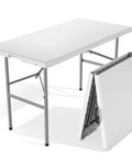 Four Foot Go To Folding Picnic Table With Carrying Handle Easy To Fold And Store Portable Lightweight Table For Camping Picnics Parties Dining