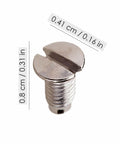 20 Pack TP Style Needle Plate Screws For Sewing Machines Replacement Hardware For Single Needle Units Compatible With Industrial And Home Models Standard Thread Durable Construction Easy Install Great Value Must-Have Kit, silver screw, 0.41 cm x 0.31 cm