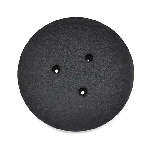 Five Inch Adhesive Back Sanding Pad For Random Orbit Sander Attachments Knockout PSA Grip, black backing plate with holes.