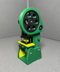 Dope 3D Printed Electric Punch Press Model With Motorized Gear Drive, Compact Plastic Build, Fully Assembled, Stainless Steel Screws, Integrated Control Module, Stable Base, USB Powered, 7x7x18cm