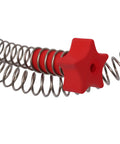 Backyard Zip Line Kit For Kids And Adults, 160 Feet Outdoor Zip Line with stainless steel spring brake component close-up