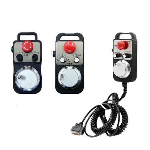 Universal MPG Hand Wheel Pendant For CNC Router With Emergency Stop Ready 4 Axis 6 Axis Compatible Hand Wheel Controller