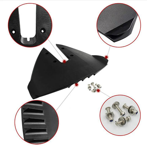 Hydrofoil Stabilizer For 20-300HP Outboard Sterndrive Boats With Durable Black Polypropylene Marine Plate, detailed close-ups