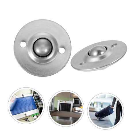 3 Sets Premium Silver Caster Wheels With Heavy Duty Roller Ball Bearings Slick Rolling Action For Office Chairs 360 Tight Swivel Multi Surface Replacement Upgrade, showing caster wheel design.