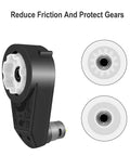 Close-up of 12V 550 40000RPM High Speed Motor Gearbox Upgrade Kit for Ride On Toys with protective gears