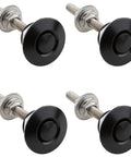 Pack Of Four Universal Aluminum Hood Pins 1.25 Inch Quick Release Lock Clip For Cars Bumpers Hood Latches And License Plates Durable Aluminum Alloy Construction
