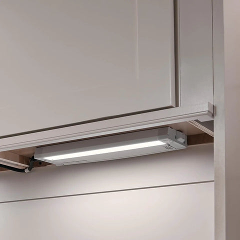 4U Series 30 Inch LED Under Cabinet Light 120V White 3000K Diffused Task Lighting for Kitchens installed under cabinet