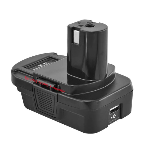 Universal Battery Adapter For 18V Tools Converts DeWalt 20V Max Li-Ion Battery To 18V Power With Built-In 5V 2.1A USB Port
