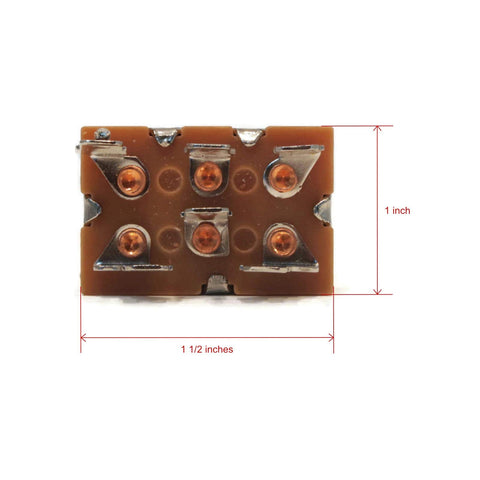 Pack Of 2 Replacement PTO Switch For Scag Hydraulic Walk Behind Lawn Mowers 36 48 52 Inch Models With Two Position Operation Six Terminal Connectors And One Half Inch Mounting Stem Easy Install