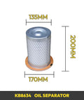 40HP Screw Air Compressor Filter Three Kit With Air Filter J215165KL Oil Separator KB8634 And Oil Filter WD962 Direct Replacement