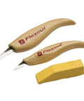 Whittling Gear 2-Piece Whittler Knife Set For Carvers, Detail Knife And Small Gouge, USA Made With Edge-Holding Steel Blades